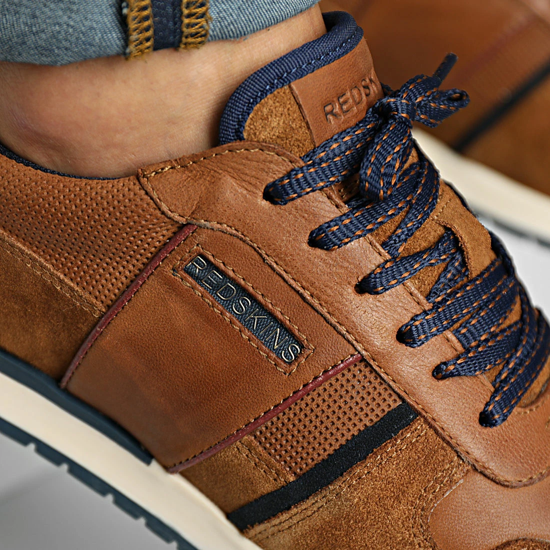 Tout neuf 👏 Baskets Affairi NT121AM Cognac Marine de Redskins ⭐ 4 Tout neuf 👏 Baskets Affairi NT121AM Cognac Marine de Redskins ⭐ – Image 2