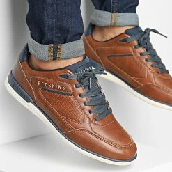 Meilleure vente ⭐ Baskets Aurore NO0412P Cognac Marine de Redskins ⌛