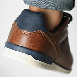 Meilleure vente ⭐ Baskets Aurore NO0412P Cognac Marine de Redskins ⌛ -Redskins Soldes redskins 335541 NO0412P COGNAC MARINE 20220906T142044 04