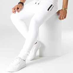 Grosses soldes 🧨 Pantalon Jogging Nigel Smash Blanc de Redskins 😉 -Redskins Soldes redskins 337875 NIGEL SMASH WHITE 20221024T143534 03