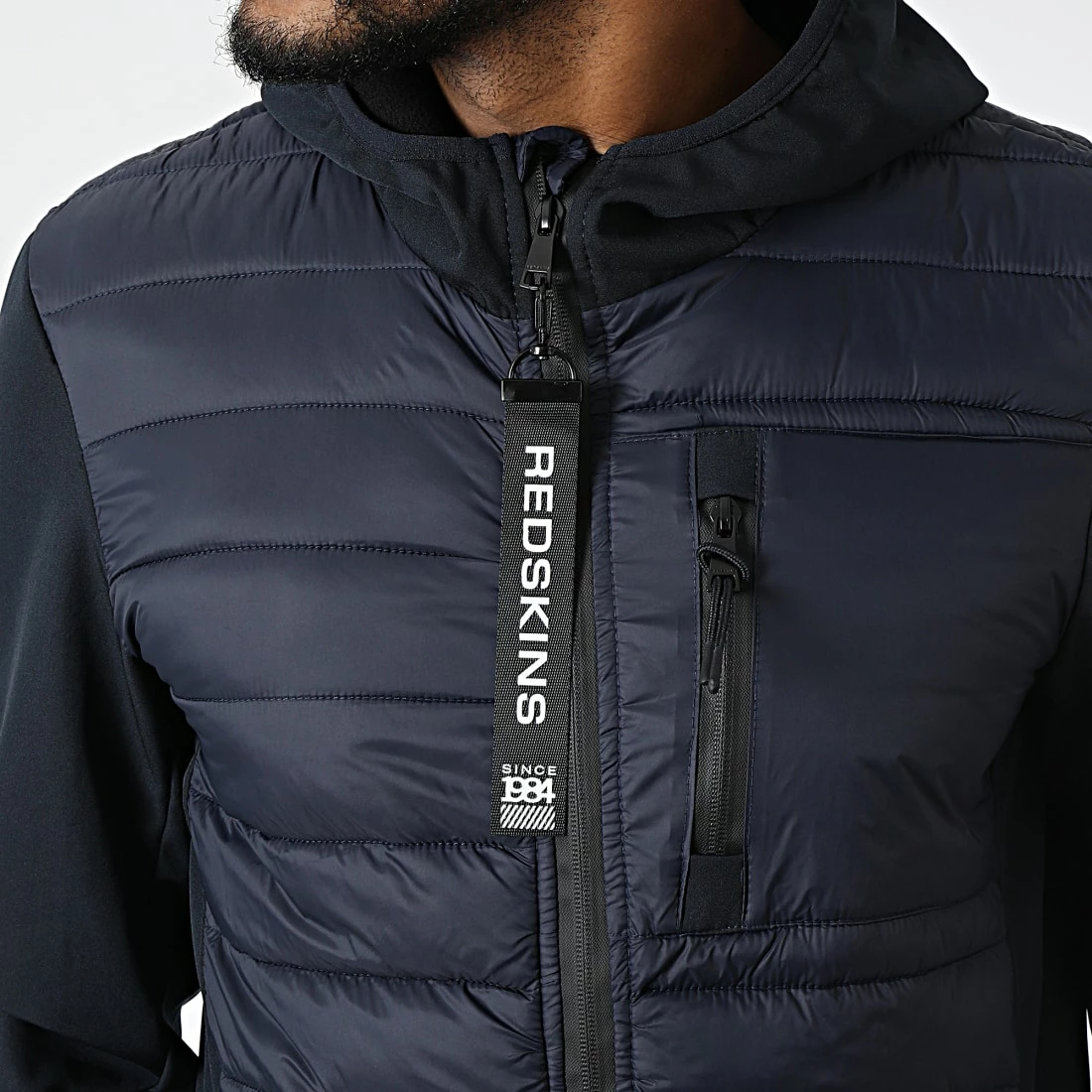 Tout neuf ❤️ Veste Zippée Capuche Lloyd Garcia Bleu Marine de Redskins 😀 4 Tout neuf ❤️ Veste Zippée Capuche Lloyd Garcia Bleu Marine de Redskins 😀 – Image 2