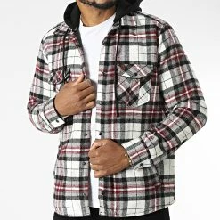 Les meilleures critiques de 👏 Surchemise Capuche A Carreaux Logger Pithers Blanc Noir Bordeaux de Redskins ✨