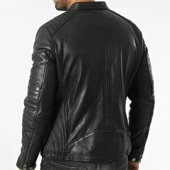 Budget 😍 Veste Biker Formula Stown Noir de Redskins 💯 -Redskins Soldes redskins 341029 FORMULA STOWN BLACK 20221014T152933 04
