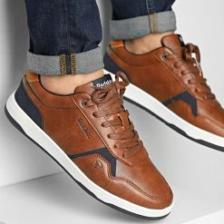 Offres 😍 Baskets Diverti NL5112P Cognac Marine de Redskins 👏