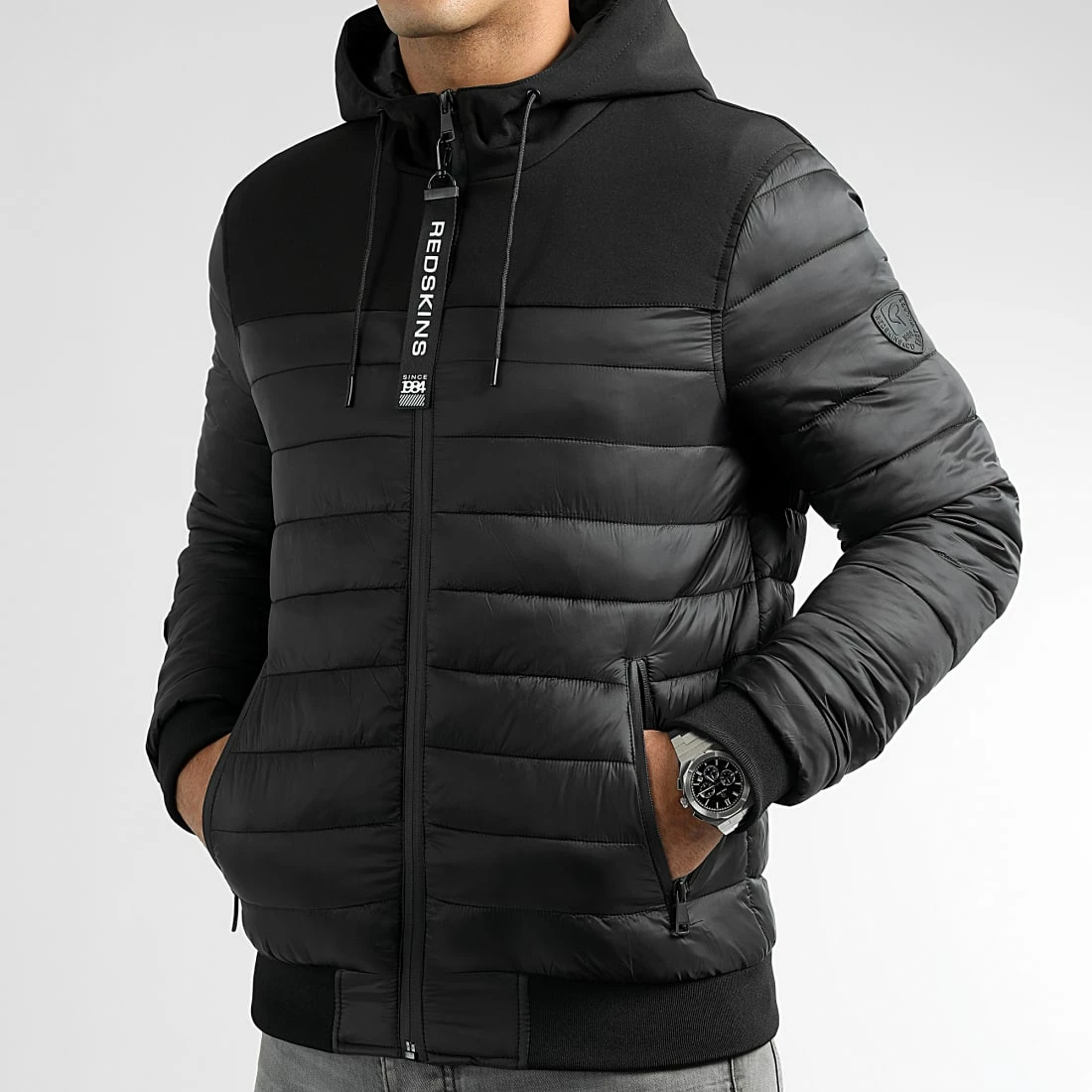 Le moins cher ⌛ Doudoune Capuche Axo Garcia Noir de Redskins ⌛ 5 Le moins cher ⌛ Doudoune Capuche Axo Garcia Noir de Redskins ⌛ – Image 3