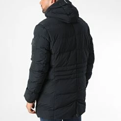 De gros 🤩 Doudoune Capuche Layer Cake Bleu Marine de Redskins ✔️ -Redskins Soldes redskins 345008 LAYER CAKE NAVY BLUE 20221028T160505 04