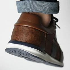 Tout neuf 👍 Baskets ND871AM Marron Marine de Redskins 🎉 -Redskins Soldes redskins 345699 ND8717E MARRON MARINE 20221102T145436 04