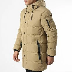 Coupon ⭐ Doudoune Capuche Layer Cake Beige Foncé de Redskins 😉 -Redskins Soldes redskins 346813 LAYER CAKE BEIGE 20221108T155421 03