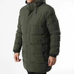 Sortie ✔️ Doudoune Capuche Layer Cake Vert Kaki de Redskins ⭐ -Redskins Soldes redskins 346814 LAYER CAKE KHAKI 20221108T155404 03